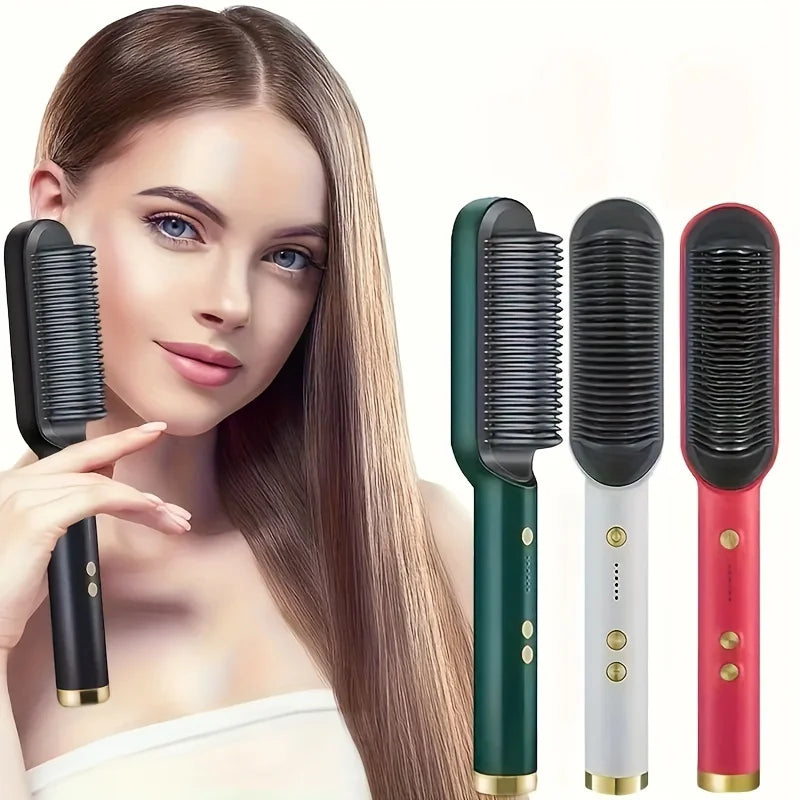 2-in-1 electric straight hair curling styling tool