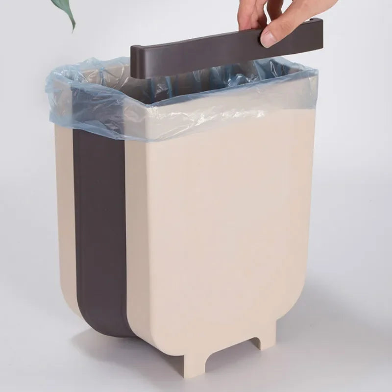 9L Folding Waste Bins Kitchen Garbage Bin