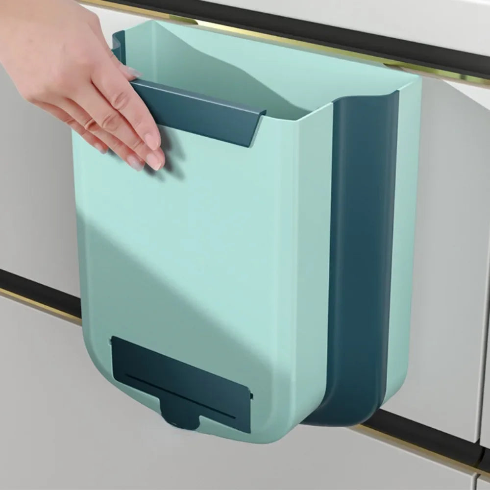 9L Folding Waste Bins Kitchen Garbage Bin