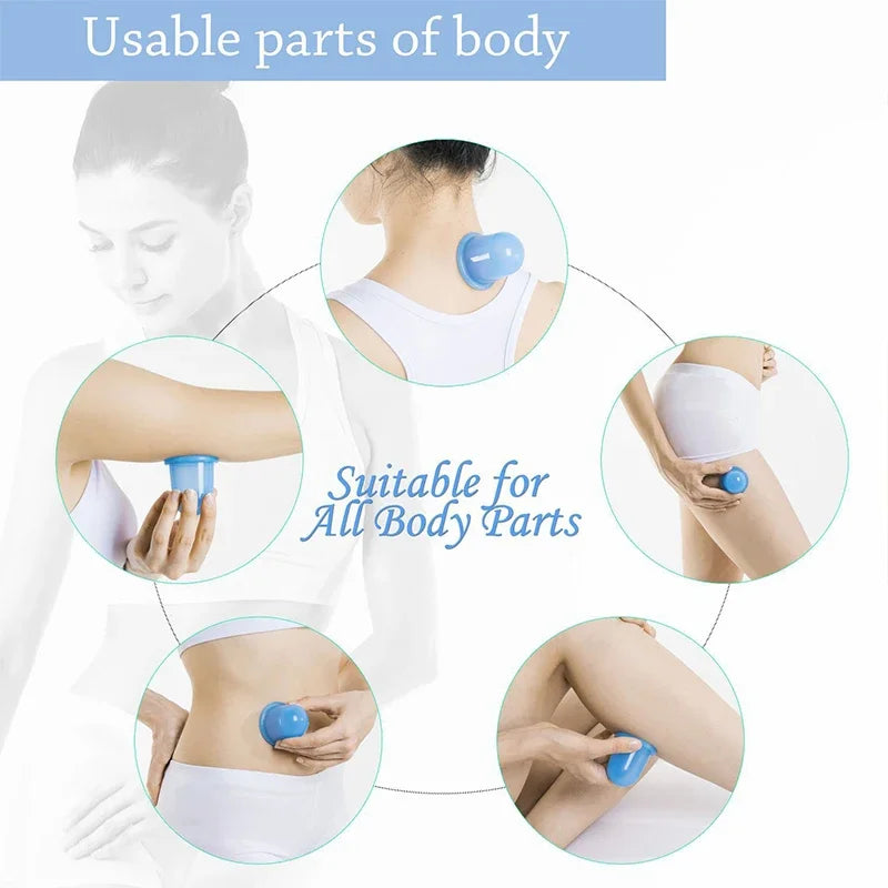 Silicone Anti Cellulite Vacuum Massage suction Cups